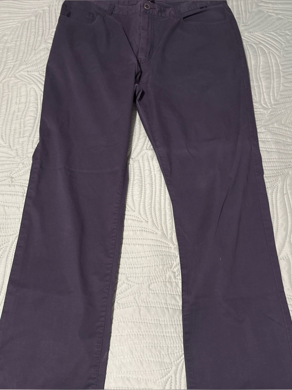 Travis Mathew Men's Gray Golf Pants 36x30 Tencel Cotton Spandex 5 Pocket